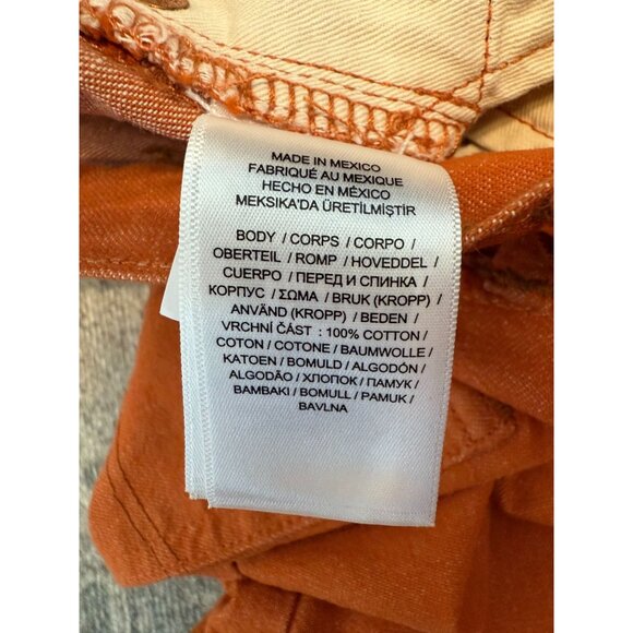 Ralph Lauren Double RL (RRL) High Boy Fit Denim Orange Jeans size 27 Women’s - Picture 12 of 13